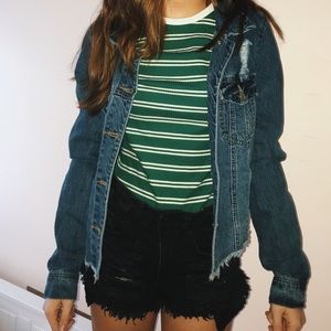 Tumblr Ribbed Green Shirt